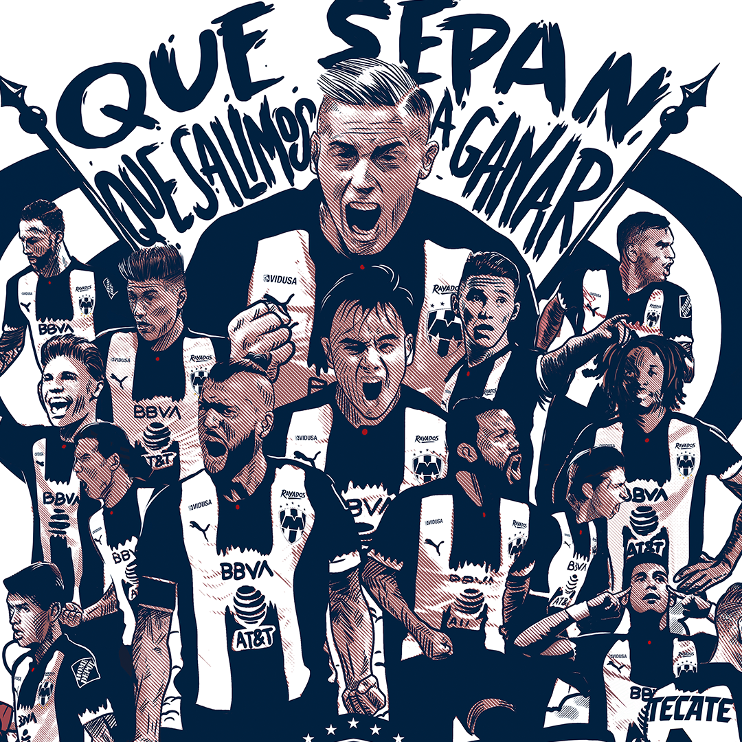 Rayados tifo ilustración